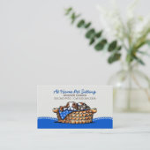Haustiere Sitter Business CKCS mit Cat Blueberry Visitenkarte (Stehend Vorderseite)
