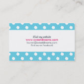 Haustiere Sitter Care Business Schnauzer Welpe Bla Visitenkarte (Rückseite)