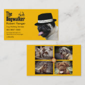 Haustiere Sitzen 🐾 Dogvater Dog Walker vertrauens Visitenkarte (Vorne/Hinten)