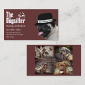 Haustiere Sitzen 🐾 Dogvater Dog Walker vertrauens Visitenkarte (Vorne/Hinten)