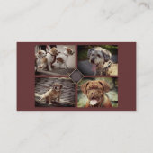 Haustiere Sitzen 🐾 Dogvater Dog Walker vertrauens Visitenkarte (Rückseite)