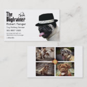 Haustiere Sitzen 🐾 Dogvater Dog Walker vertrauens Visitenkarte (Vorne/Hinten)