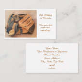 Haustiere Sitzen Einmalige Cat Business Card Visitenkarte (Vorne/Hinten)