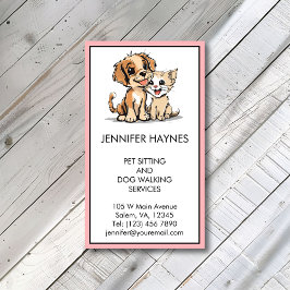 Haustiere Sitzen Haustier Hundeschlittenwanderung  Visitenkarte