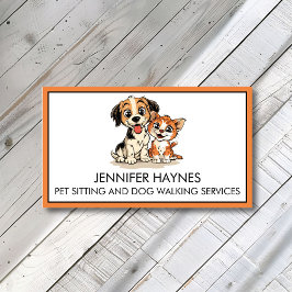 Haustiere Sitzen Haustier Hundeschlittenwanderung  Visitenkarte