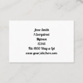 Haustiere sitzen Hund laufen Visitenkarte (Rückseite)