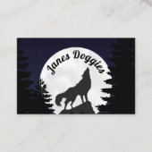 Haustiere sitzen Hund laufen Visitenkarte (Vorderseite)