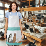 Haustiere Sitzen Katzenpflege Hund wird Personalis Schürze<br><div class="desc">Dieses Design kann personalisiert werden, indem Sie die Option Anpassen auswählen, um Text hinzuzufügen oder andere Änderungen vorzunehmen. Wenn dieses Produkt die Möglichkeit hat, das Design auf einen anderen Gegenstand zu übertragen, stellen Sie bitte sicher, dass das Design bei Bedarf angepasst wird. Kontaktieren Sie mich unter colorflowcreations@gmail.com , wenn Sie...</div>