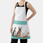 Haustiere Sitzen Katzenpflege Hund wird Personalis Schürze (InSitu)