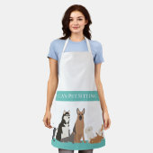 Haustiere Sitzen Katzenpflege Hund wird Personalis Schürze (Getragen)