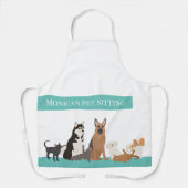 Haustiere Sitzen Katzenpflege Hund wird Personalis Schürze (Vorderseite)