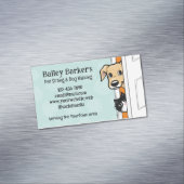 Haustiere Sitzen Niedliche Peeking Hunde und Katze Magnetische Visitenkarte (Beispiel)