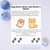 Haustiere sitzen und Hunde laufen Flyer (Einzeln)