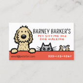 Haustiere Sitzende Guinea Katze Schweinefleisch Sü Visitenkarte (Vorderseite)