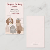 Haustiere Sitzungsdienstkarten Visitenkarte (Vorne/Hinten)
