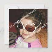 Haustiere & Streifen Geburtstagsfeier Einladung Fo (Rückseite)