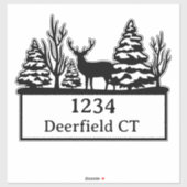 Haustiere und Bäume Aufkleber (Blatt)