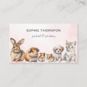 Haustiere und Haustiere Visitenkarte (Vorderseite)