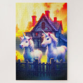 Haustiere Unicorns Puzzle (Vertikal)