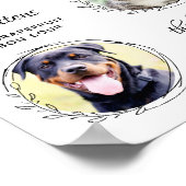 Haustiere Unterschrift Getränke Custom 3 Foto Hoch Poster (Ecke)