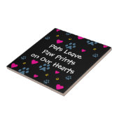 Haustiere verlassen Tatzen-Drucke auf unseren Fliese (Seite)