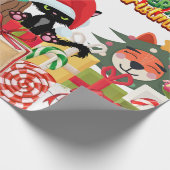 Haustiere zu Weihnachten Geschenkpapier (Ecke)