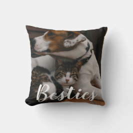 Haustierfreunde Hund Papa Katze Mama Geschenk BFF  Kissen