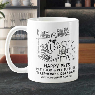 Haustierfutter und Heimtierbedarf Verkaufsförderun Kaffeetasse