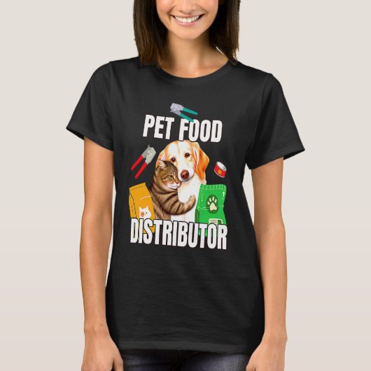 Haustierfutter-Vertrieb Katzenfutter Hundefutter H T-Shirt (Vorderseite)