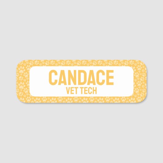 Haustiergeschäft Namensschild (Vorderseite)