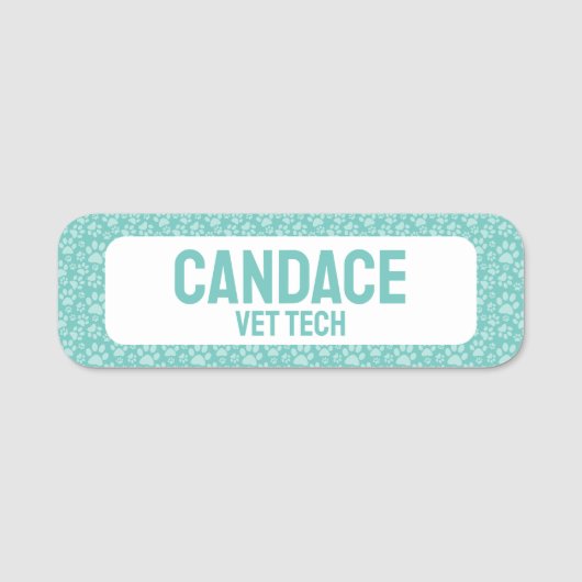 Haustiergeschäft Namensschild (Vorderseite)