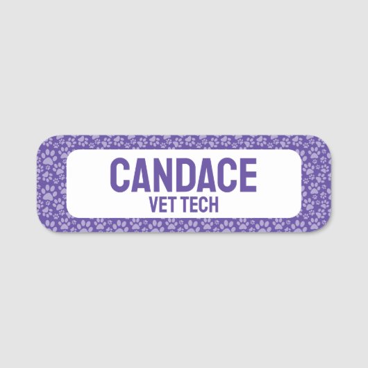 Haustiergeschäft Namensschild (Vorderseite)