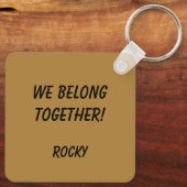 Haustiergespräch  schlüsselanhänger (Rückseite)