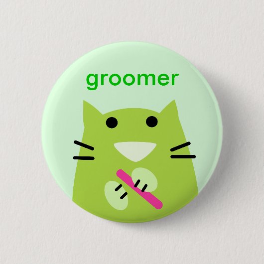 HaustierGroomer Button (Vorderseite)