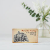 HaustierhundeVisitenkarte Visitenkarte (Stehend Vorderseite)