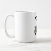 Haustierkatze bei der Arbeit Kaffeetasse (Links)
