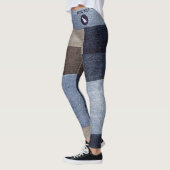 Haustierkatze Mama Bunte Patchwork-Kunstlederjeans Leggings (Links)