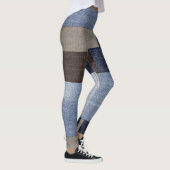 Haustierkatze Mama Bunte Patchwork-Kunstlederjeans Leggings (Rechts)