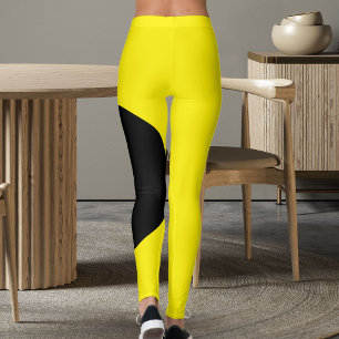 Haustierkatze Mama Name Gelb Schwarz Lustig Person Leggings