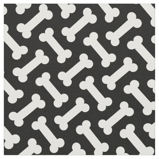 Haustierknochen Niedlich Herringbone Stoff (Nahaufnahme)
