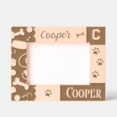 Haustierknochen Paw Prints Geätzte Rahmen (Vorderseite)