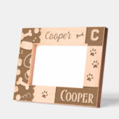 Haustierknochen Paw Prints Geätzte Rahmen (Links)