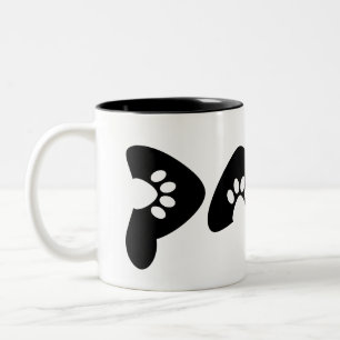 Haustierliebhaber Gefühl Zweifarbige Tasse