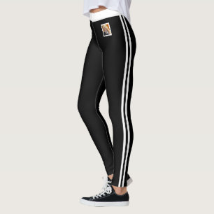 Haustierliebhaber Katzenmutter Weiß Schwarz Maßges Leggings