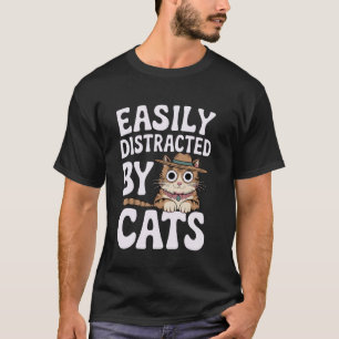 Haustierliebhaber leicht abgelenkt durch Katzen Ki T-Shirt
