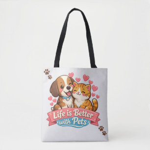Haustierliebhaber-Tasche – Hunde-Mama, Katzen-Papa Tasche
