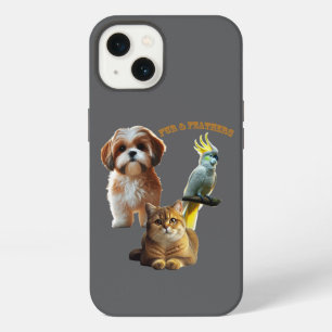Haustierliebhaber von Fell und Federn Hund, Katze iPhone 13 Hülle