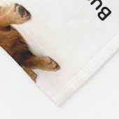 Haustiername und Foto editierbare Fleece-Decke Fleecedecke (Ecke)
