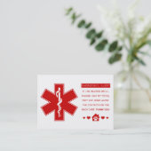 Haustiernotkontakte Visitenkarte (Stehend Vorderseite)