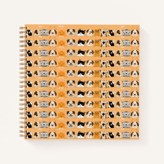 Haustierparade: Tiergesichter  Notizblock